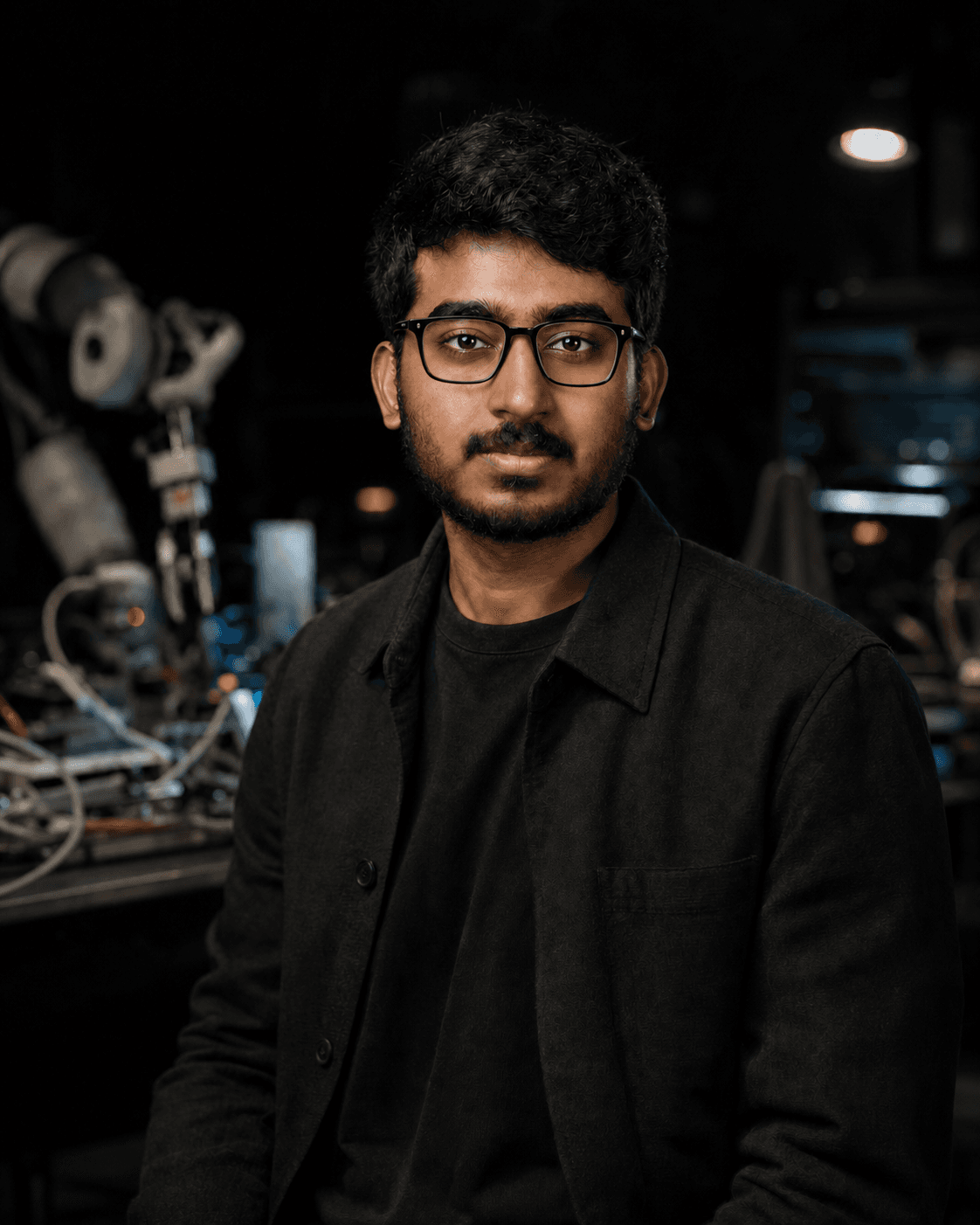 Abed Al Rahman in the robotics lab